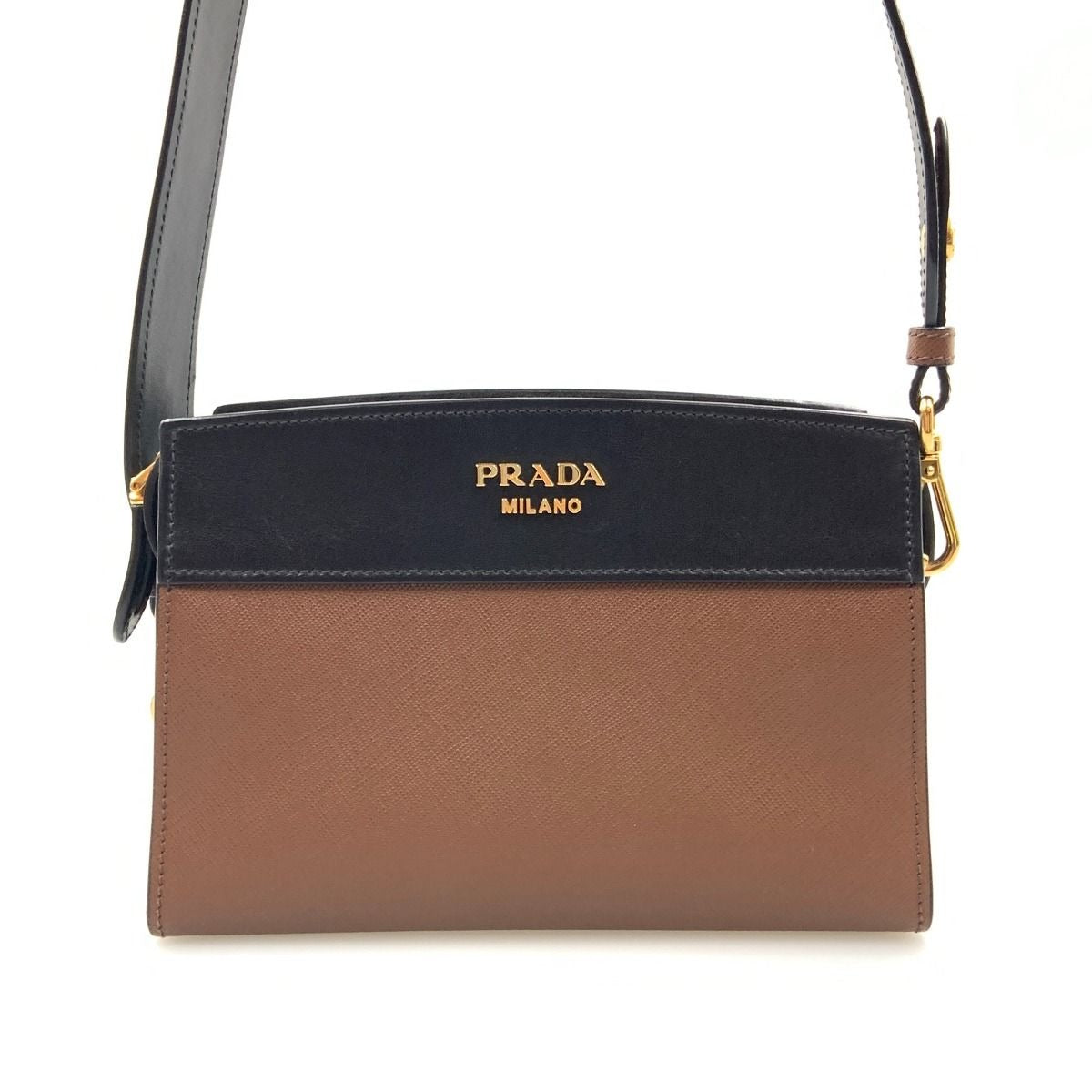 Prada Esplanade Bag Shoulder 1 Bh043 Black Brown