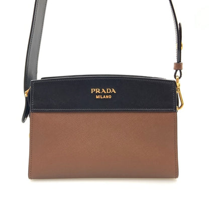 Prada Esplanade Bag Shoulder 1 Bh043 Black Brown