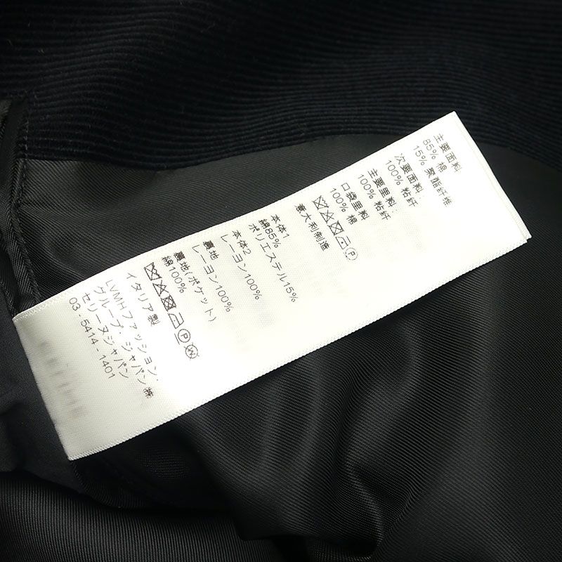 Celine By Edith Liman 19AW Teddy Jacket Black 48 Mens