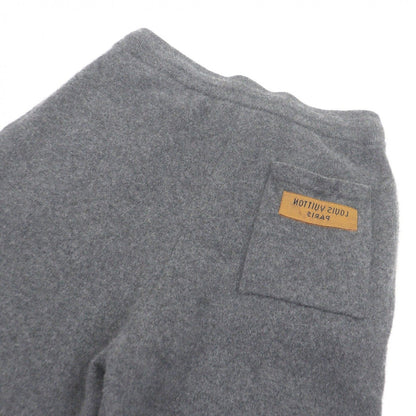 Louis Vuitton Cashmere Silk LV Logo Embossed Inside Out Knit Pants Gray — view 4