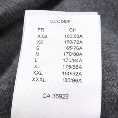 Louis Vuitton Cashmere Silk LV Logo Embossed Inside Out Knit Pants Gray — view 9