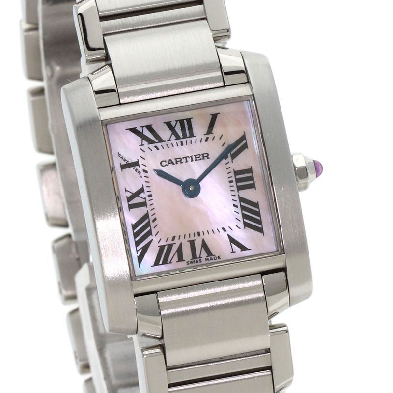 Cartier W51028q3 Tank Francaise SM Watch SS Ladies