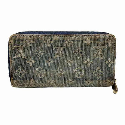 Louis Vuitton Monogram Denim Zippy Wallet M95341 Round Zipper Long Wallet Unisex