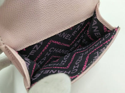 Chanel Small Wallet Ap4319 Pink Caviar