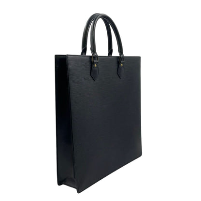 Louis Vuitton Sac Plat Epi Noir Leather Black Tote Gold — view 2