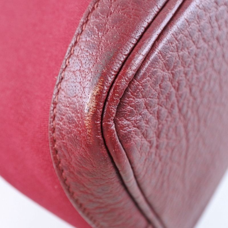 Hermes Garden Party PM Toile Officier Red □L Ladies Handbag