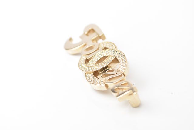 Chanel Brooch Chanel Pin Brooch Forever Rhinestone Coco Mark Gold
