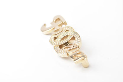 Chanel Brooch Chanel Pin Brooch Forever Rhinestone Coco Mark Gold