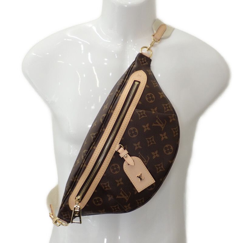 Louis Vuitton High Rise M46784 Monogram Body Bag Brown Gold Hardware Ladies