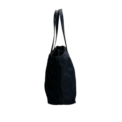 Prada Handbag Triangle Logo Tote Bag Black