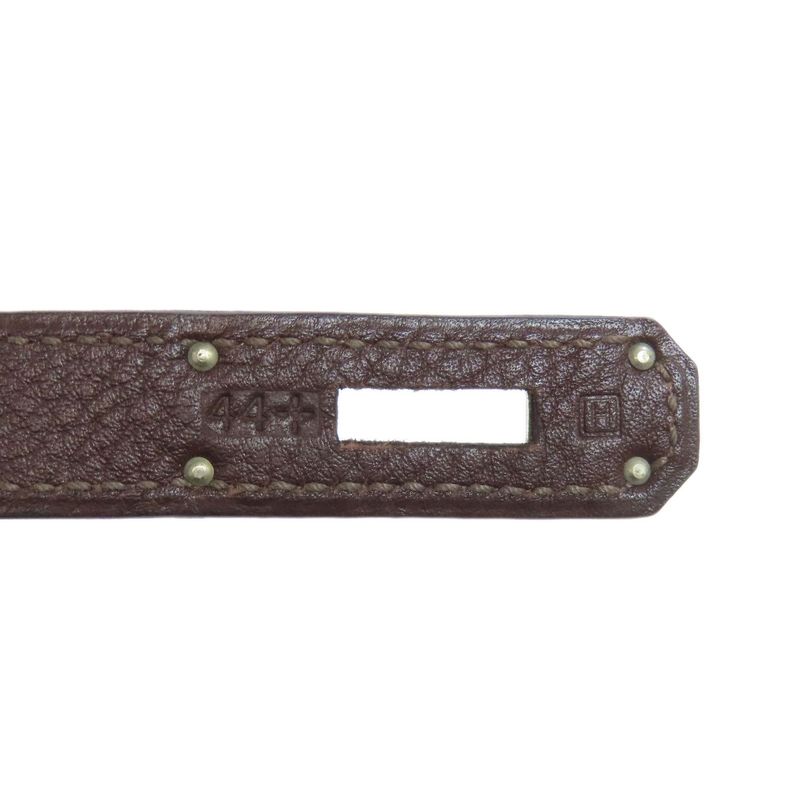 Hermes Birkin 35 Silver Hardware Handbag Taurillon Women