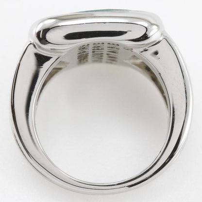 Hermes Corozo Metal Size 10.5 Silver Ladies 10.1g Ring