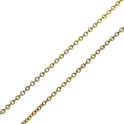 Tiffany & Co Oval Key Diamond Necklace 18K Yellow Gold 750 Yellow Gold Diamond