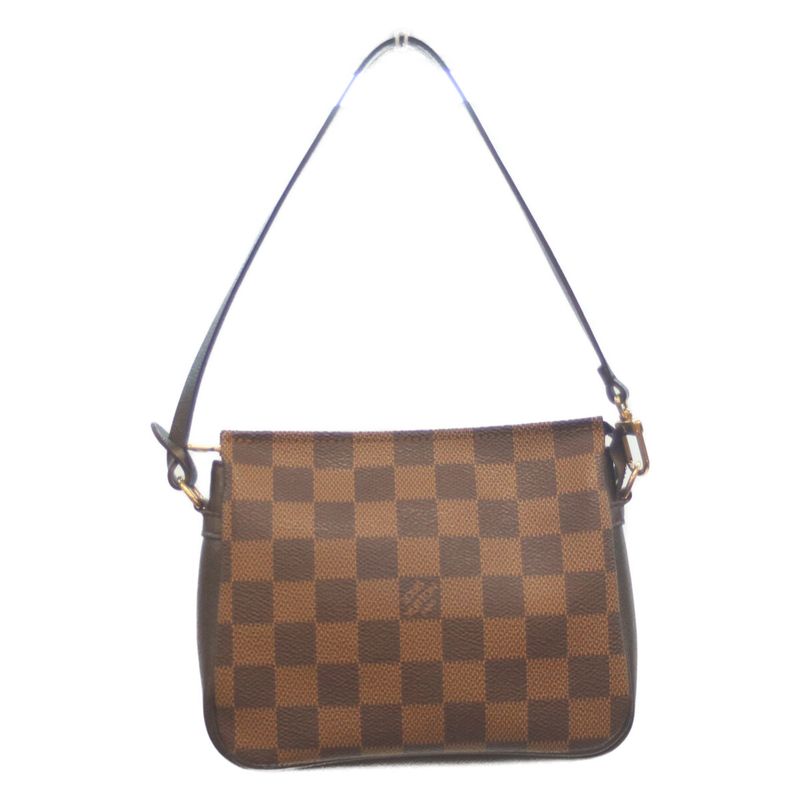 Louis Vuitton 00 N51982 Damier Trousse Makeup Handbag Pouch Brown Women