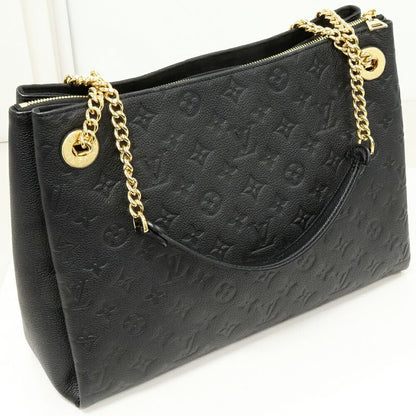 Louis Vuitton Tote Chain Shoulder Bag Monogram Empreinte Noir Black Scuff Nne