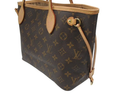 Louis Vuitton Monogram Neverfull PM Tote Bag Brown Vachetta Leather Gold — view 5