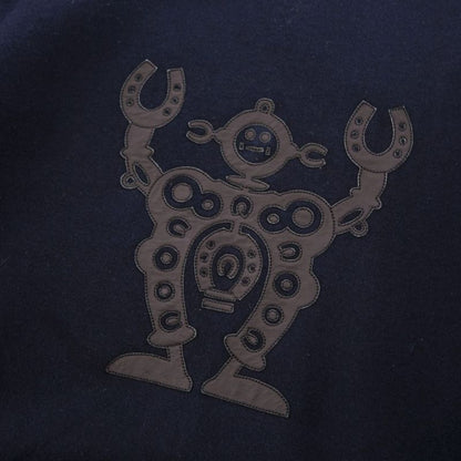 Hermes Sweatshirt 21SS Long Sleeve Long Sleeve Hello Mr Farrier Leather Patch