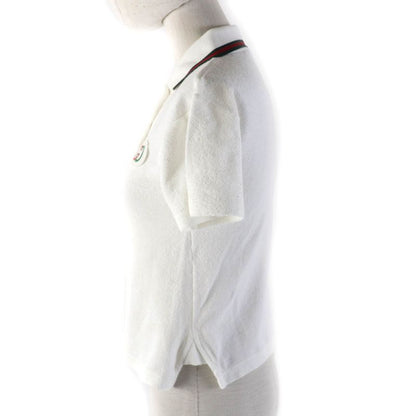 Gucci '20 599122 Web Stripe Interlocking G Pile Cotton Short Sleeve Polo Shirt