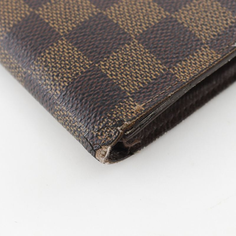 Louis Vuitton Portefeuille Florine N60011 Damier Canvas Brown Ri1186 Men's