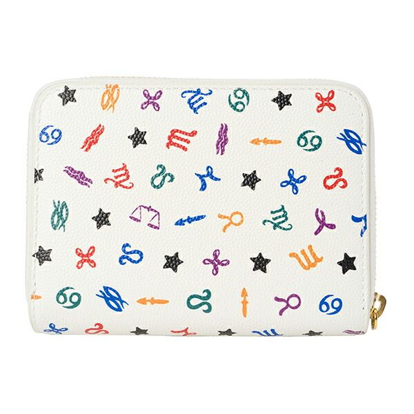 Saint Laurent Bifold Compact Wallet White/multi