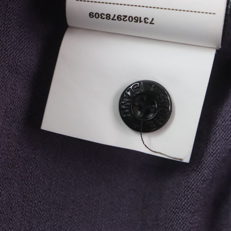 stone Island Stone Island 88% Wool Logo Patch Mock Neck Long Sleeve Knitwear