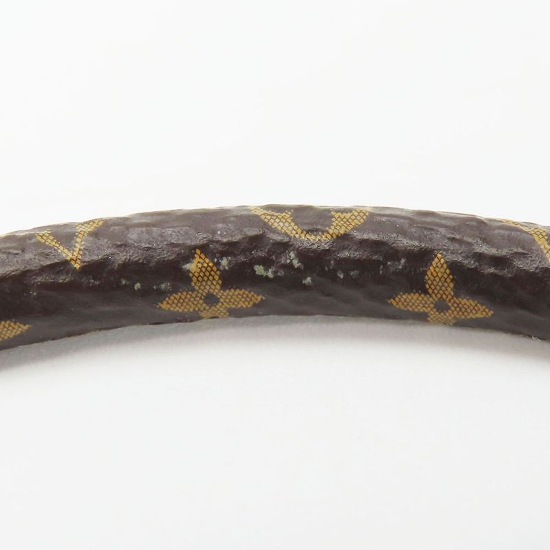 Louis Vuitton Bracelet - LV Confidential M8274f Monogram Metal Brown Gold