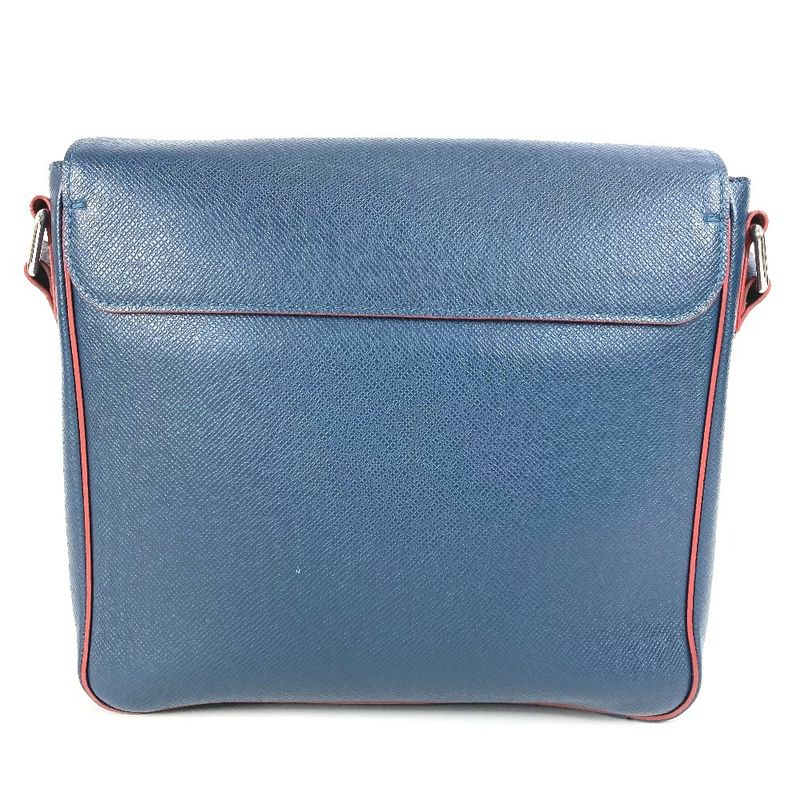 Louis Vuitton Shoulder Bag Romain PM NM M30623 Taiga Leather Océan Navy