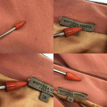 Bottega Veneta - Silk Zip Dress - Fully Lined - 38 - Pink - Women's