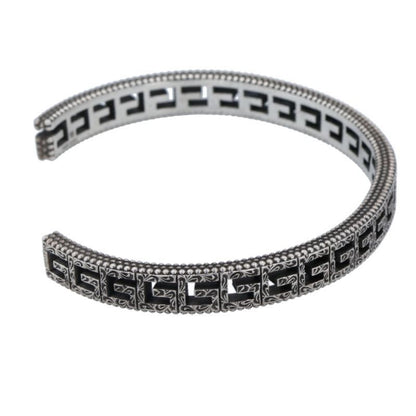 Gucci 551919 Square G Cuff Silver Bracelet Men's 18