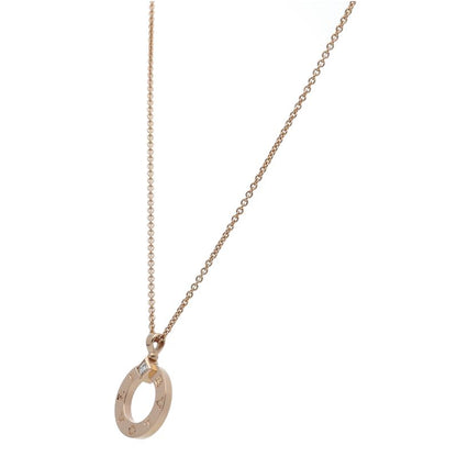 Bvlgari Diamond Necklace 361077 18k Pink Gold Ladies