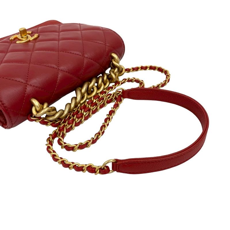 Chanel Small Flap Caviar Leather Calf 2-Way Hand