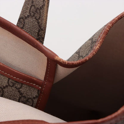 Gucci GG Supreme Tote Bag 211134 Unisex Brown Made In Italy