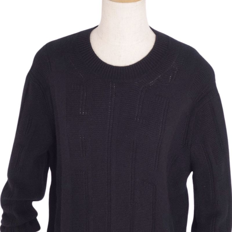 Hermes Knit Sweater 20AW Crew Neck Long Sleeve Long Sleeve Total Wool Top