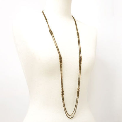 Yves Saint Laurent Necklace Long Vintage Swirl GP Yves Saint Laurent