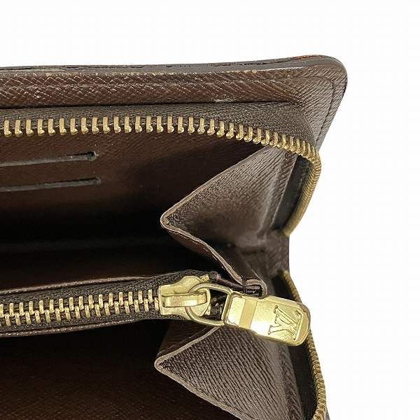 Louis Vuitton Damier Porte Monnaie Zip N61728 Round Zip Wallet Unisex
