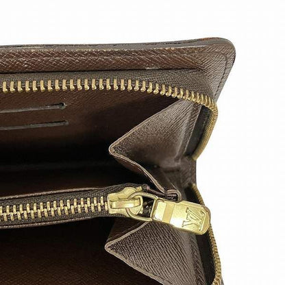 Louis Vuitton Damier Porte Monnaie Zip N61728 Round Zip Wallet Unisex