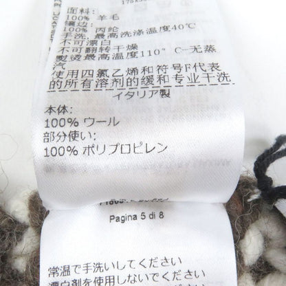 Bottega Veneta 2022 718051 Thick Wool Knit Scarf Brown Genuine
