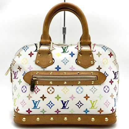 Louis Vuitton M92647 Alma (old) Handbag White Monogram Multicolor