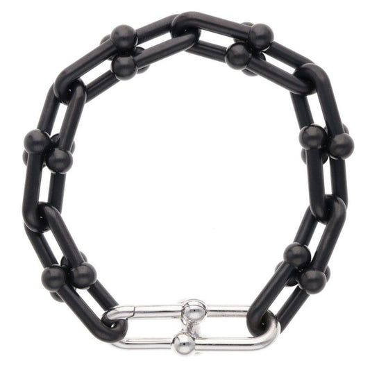 Tiffany & Co Hardwear Hardware Large Link Titanium Bracelet Men's M