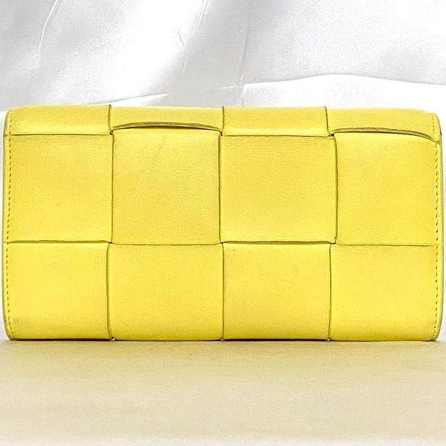 Bottega Veneta Foldable Long Wallet Ec22033 Yellow