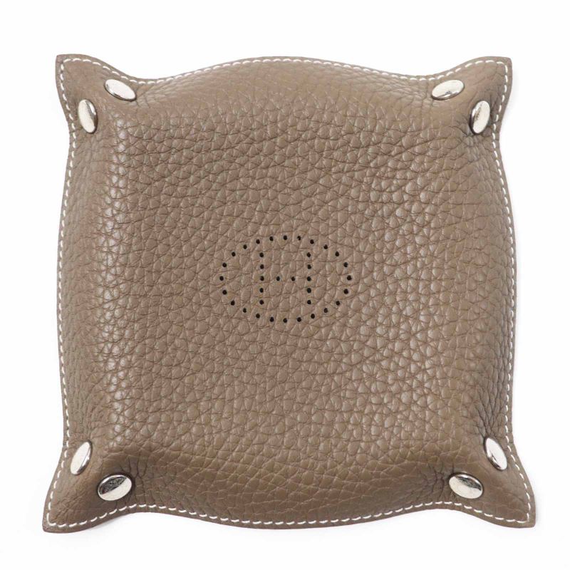 Hermes Vid Poche Mini Meuse Et Loulance Desk Taurillon Clemence Silver