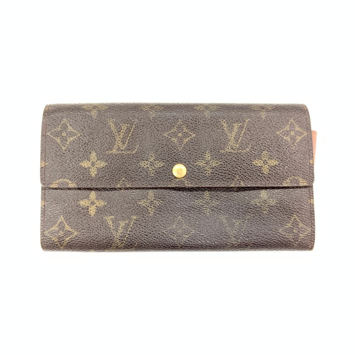 Louis Vuitton Monogram Pochette Porte Monet Credit Bifold Long Wallet M61725