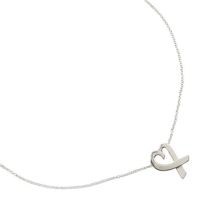Tiffany & Co Loving Heart Paloma Picasso 925 Silver Ladies 2.7g Necklace