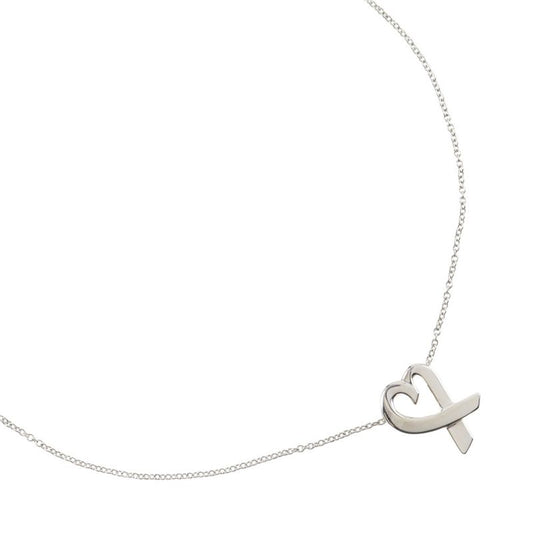 Tiffany & Co Loving Heart Paloma Picasso 925 Silver Ladies 2.7g Necklace