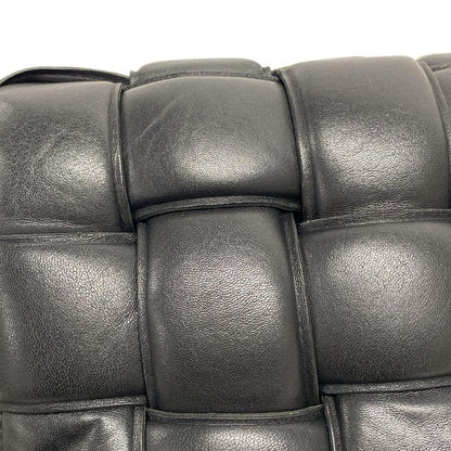 Bottega Veneta Shoulder Bag Padded Cassette Black Lambskin