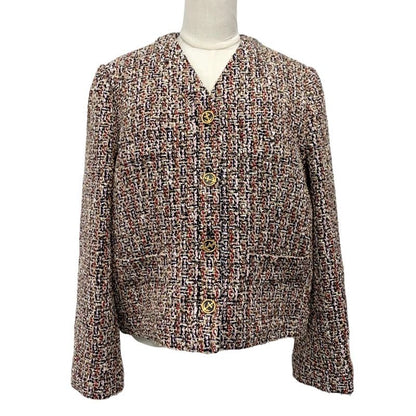 Louis Vuitton Monogram Gilet Sexy Tweed Jacket Outerwear Multicolor Unused