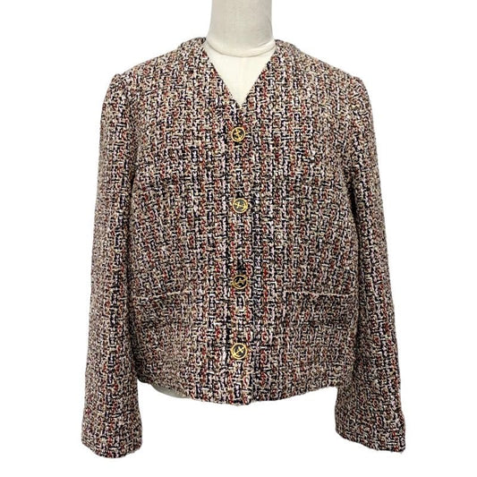 Louis Vuitton Monogram Gilet Sexy Tweed Jacket Outerwear Multicolor Unused