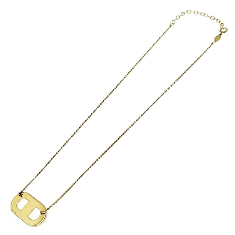 Christian Dior GP CD Logo Necklace Women's Gold 376338 Necklace