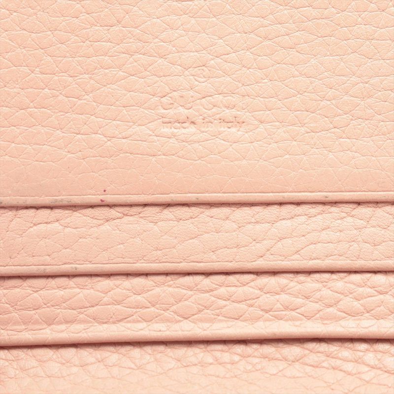 Gucci Animalier Bee Blind For Love Leather Compact Wallet 460185 Pink Made In