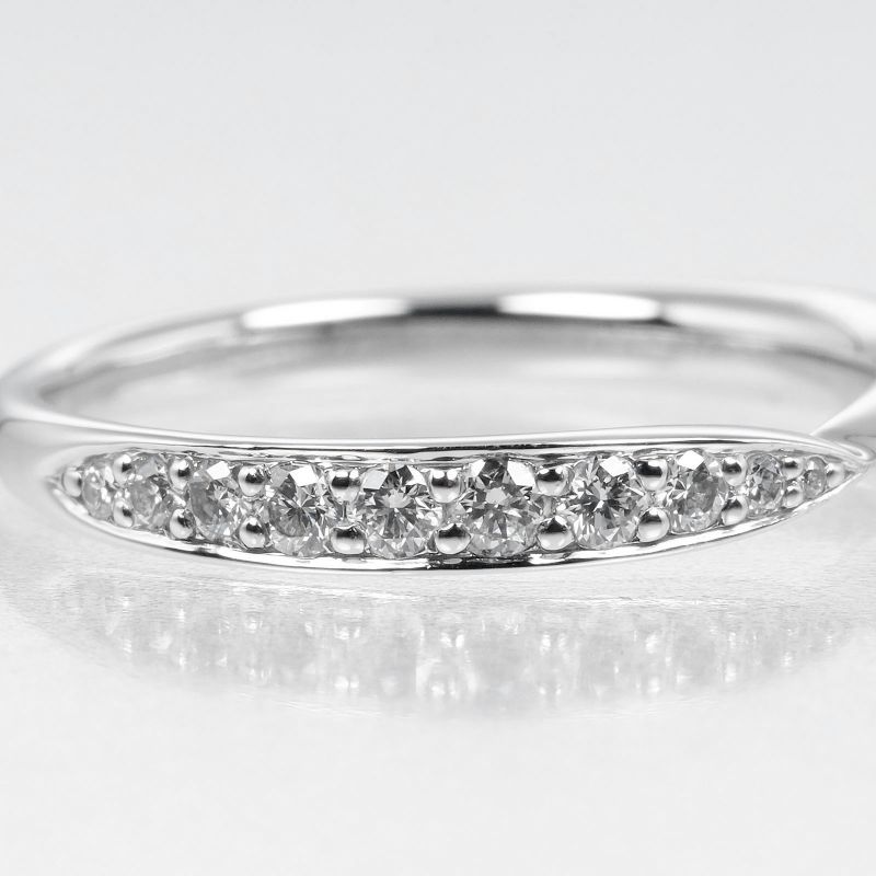 Tiffany & Co Harmony Pt950platinum And Diamonds #6.5 Ladies 2.44g Ring